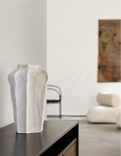 Plain Edge Hand Pinched Ceramic Vase - scene