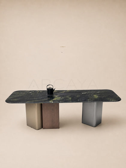 Daze Monet Forest Stone Tea Table - scene