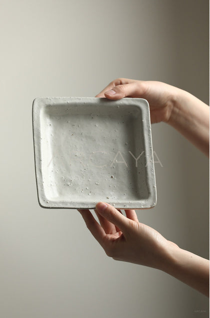 Amu Collab Ceramic Salad Plate - scene