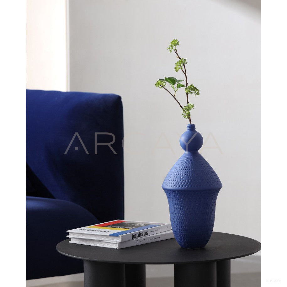Designer Bisque Ceramic Vase Set in detail