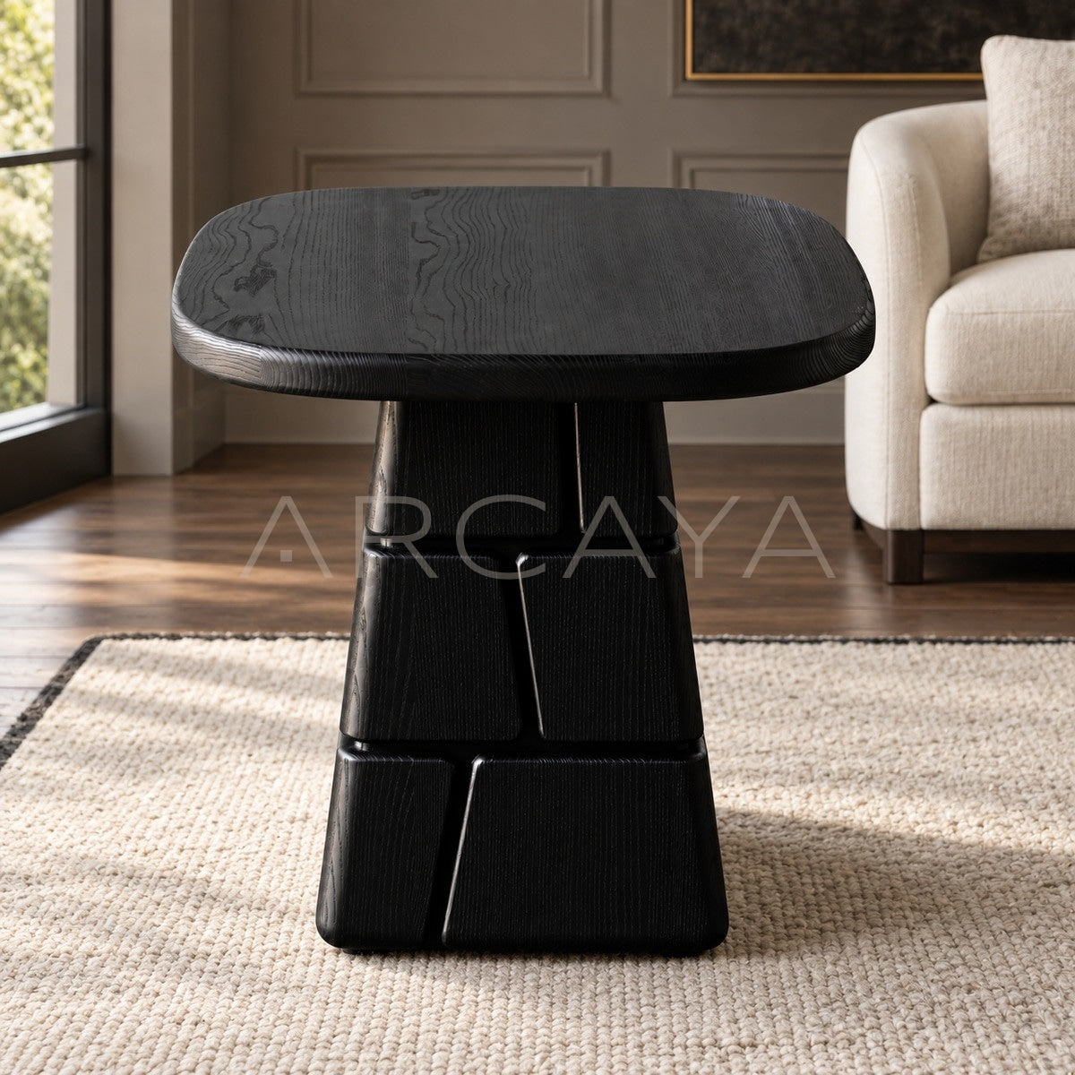 Charcoal Black Low Coffee Table - main