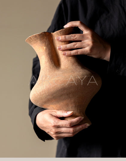 Dadan Hand Pinched Irregular Three Neck Vase - scene