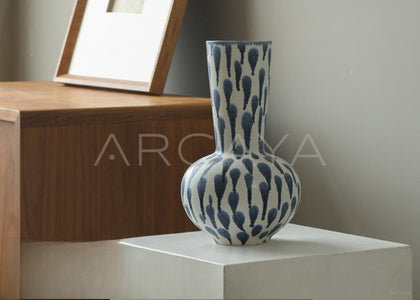 Wabi Sabi Jingdezhen Floor Jar Vase Designer - scene