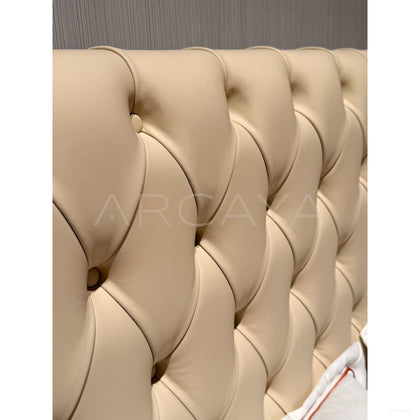 Bella Italian Leather Bed - scene