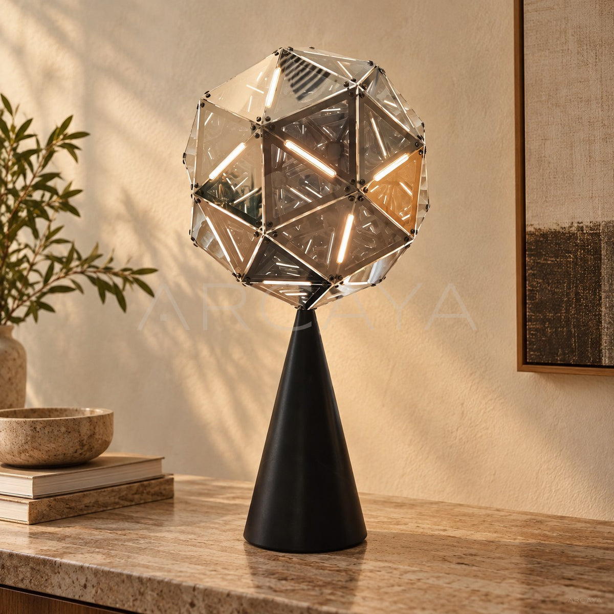 Prism Globe Cone Base Table Lamp 95373 - main