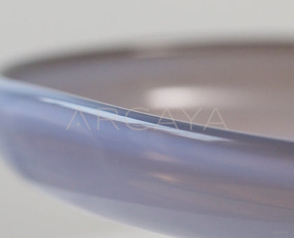 Glazed Glass Footed Fruit Bowl - scene