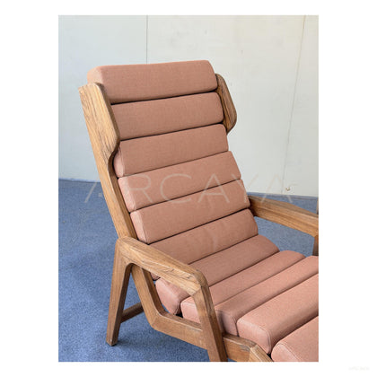 Teak Heritage Outdoor Lounger - scene