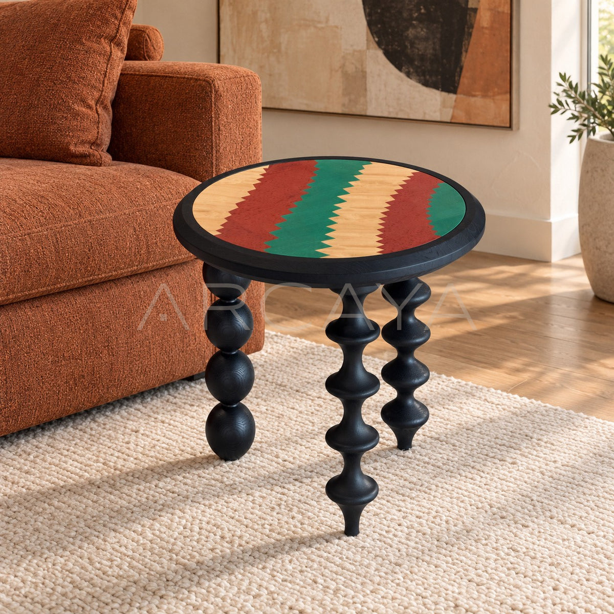 Vintage Accent Side Table in detail