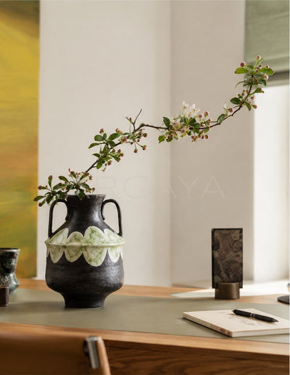 Dadan Double Ear Ceramic Vase Study - scene