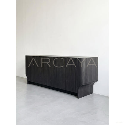 Ash Wood Minimalist Sideboard - scene
