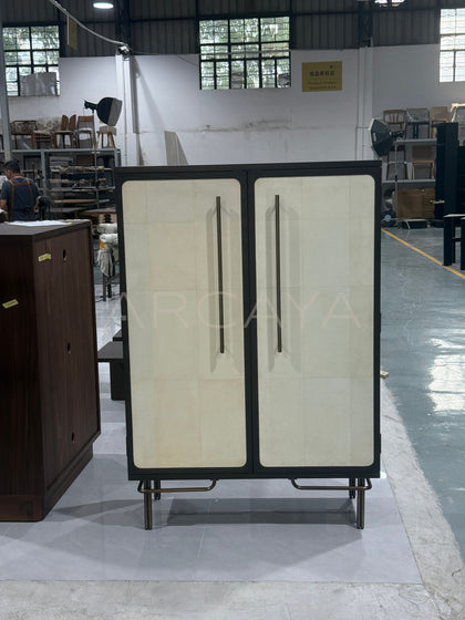 Italian Minimalist Mid Century Storage Cabinet - scene