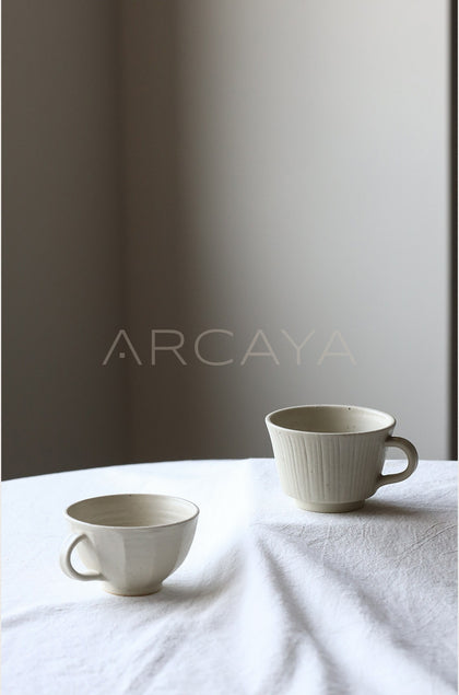 Amu Collab Handmade Ceramic Coffee Mug - scene