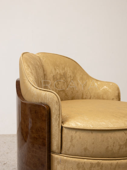 Sculpted Solid Wood Chair - detail