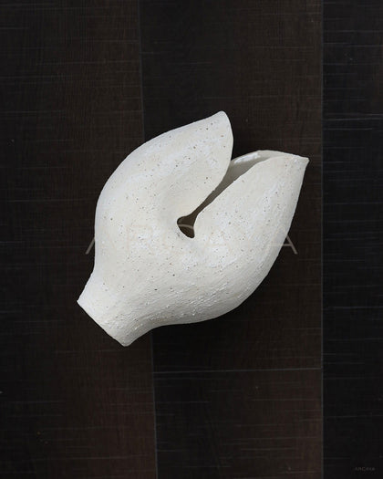 Wabi Sabi Stoneware Textured Vase - scene