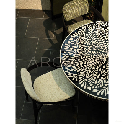 Mother Of Pearl Art Dining Table - scene