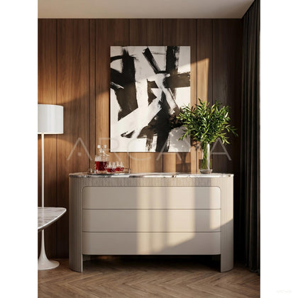 Marble Texture Vertical Stripe Cabinet - scene