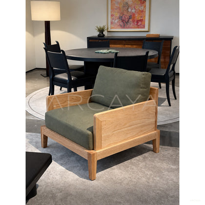 Kade Wood Lounge Chair - scene