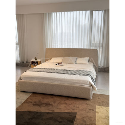 Minimalist Cotton Linen Bed - scene