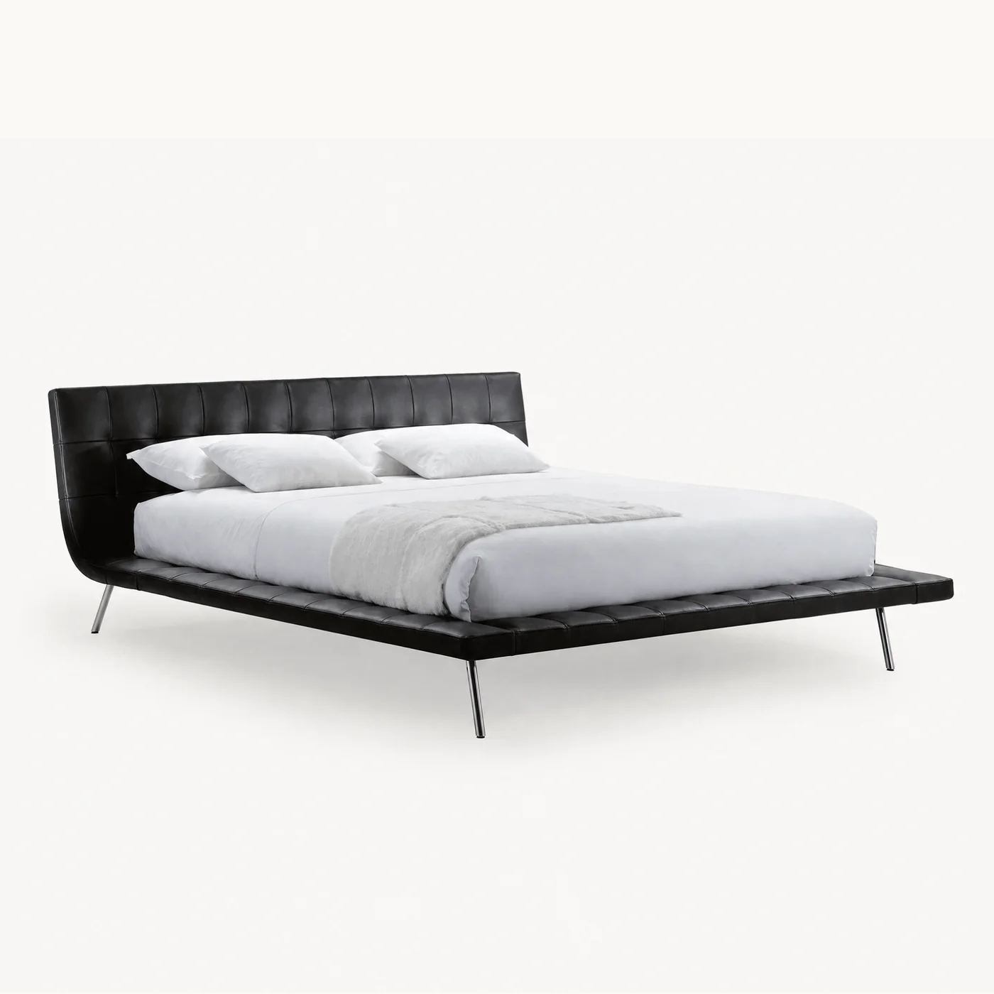 Upholstered Floating Low Bed