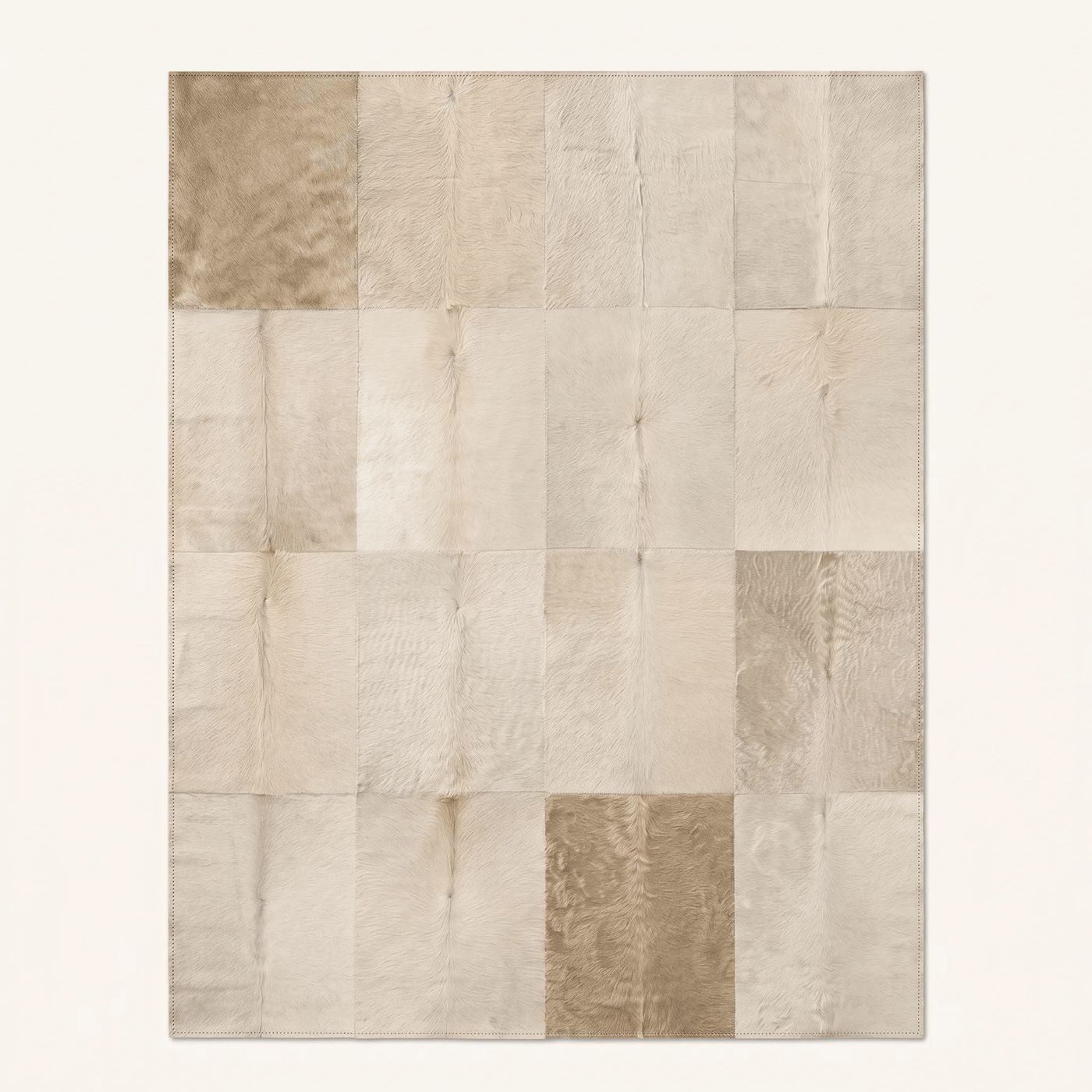 Patchwork Hide-Style Area Rug