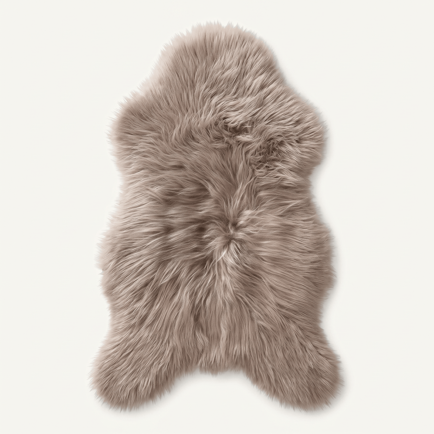 Fluffy Faux Wool Textured Area Rug