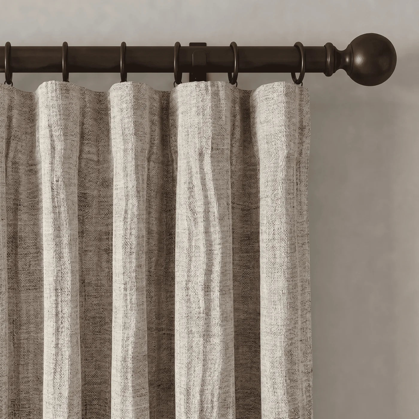 Soft Linen Blend Sheer Light Filtering Curtain