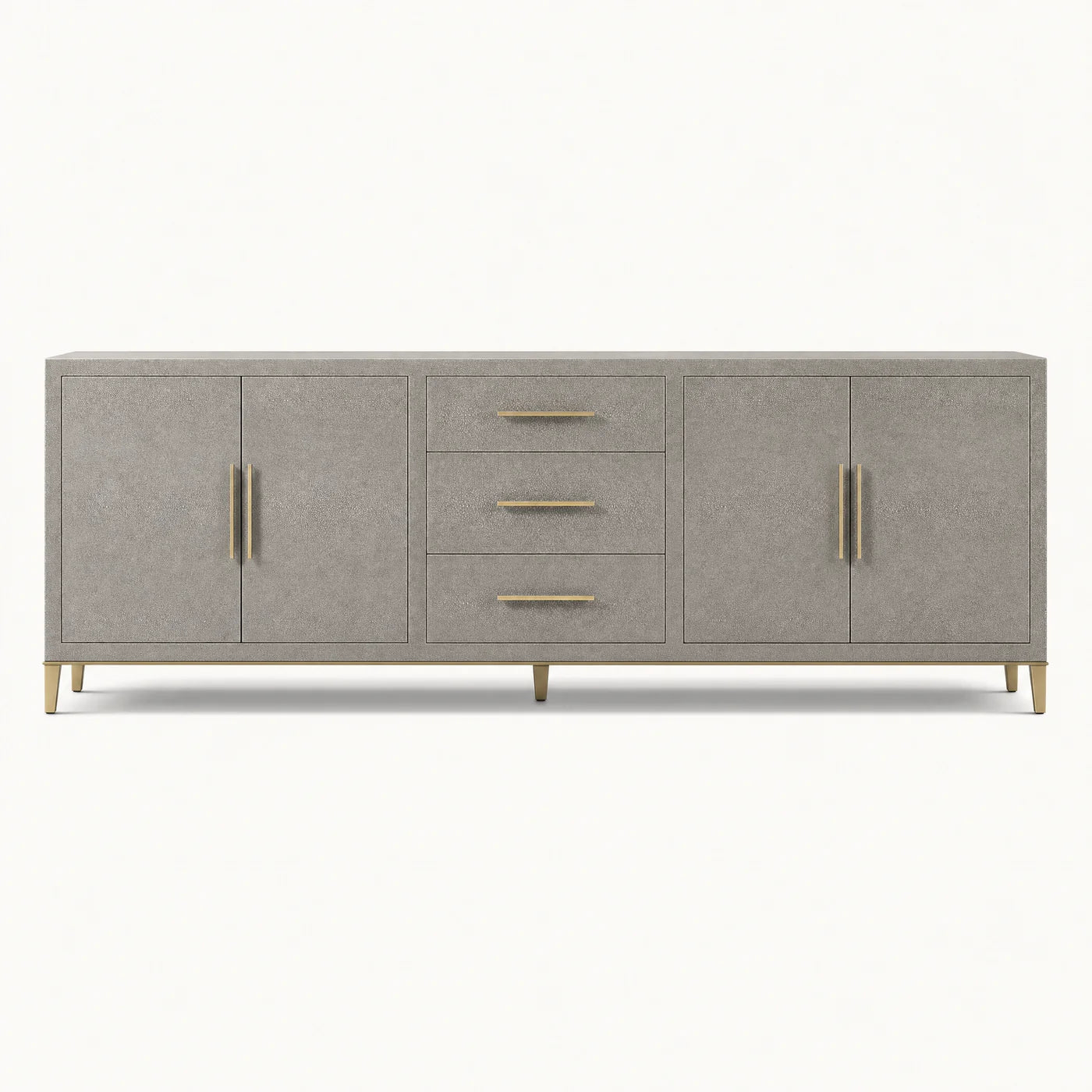 Shagreen Brass Leg Sideboard