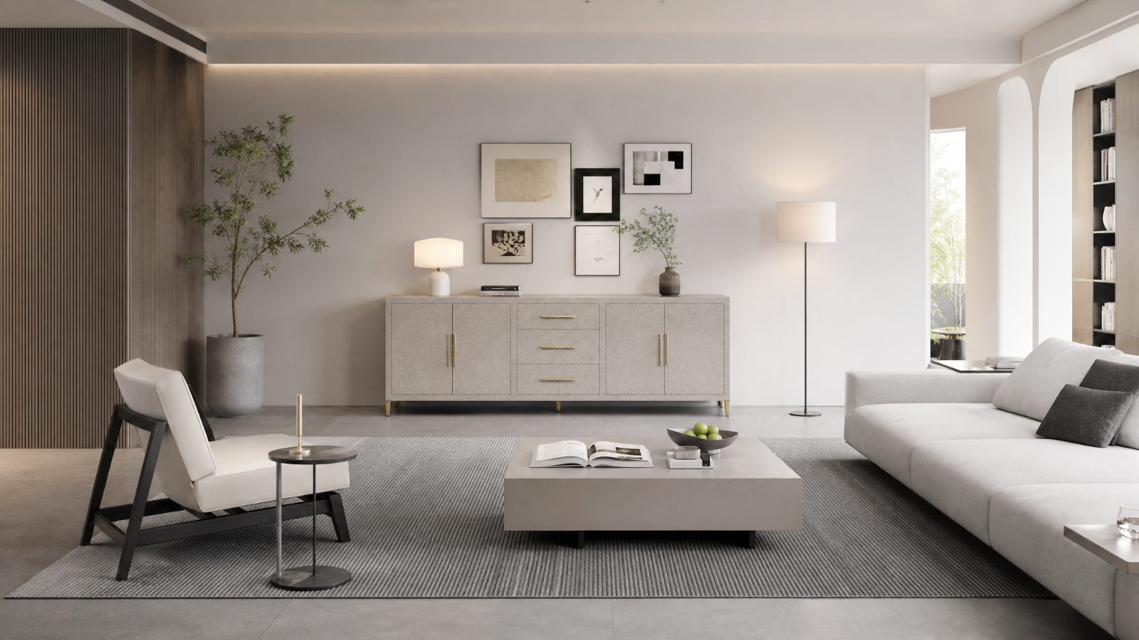 Leather Sideboards in a modern room