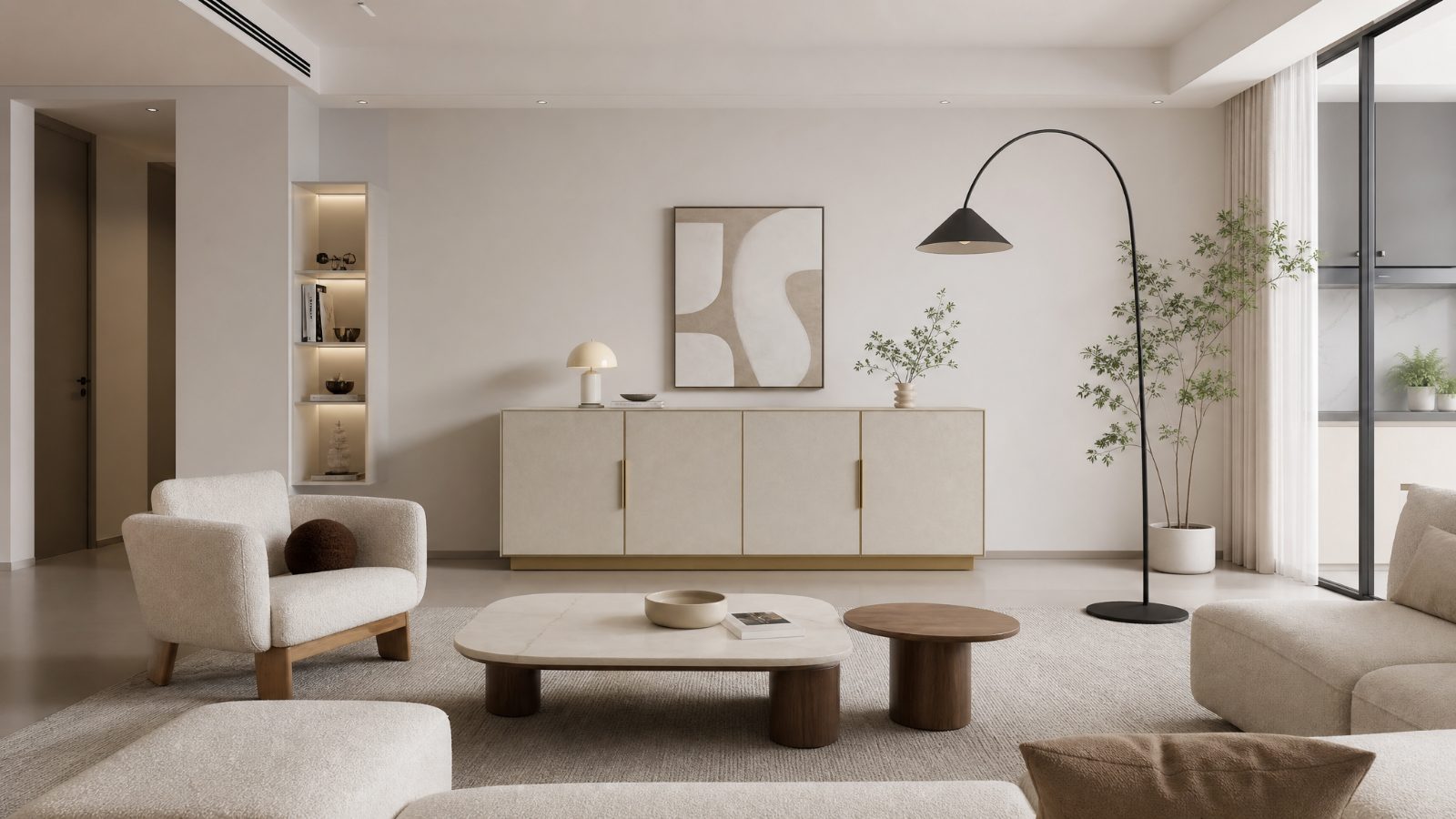 Leather Sideboards in a modern room
