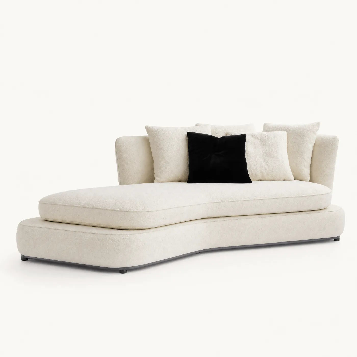 Curved cloud chaise module