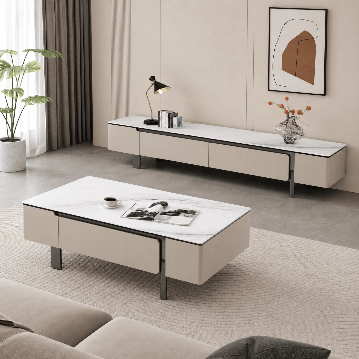 Media Consoles in a modern room