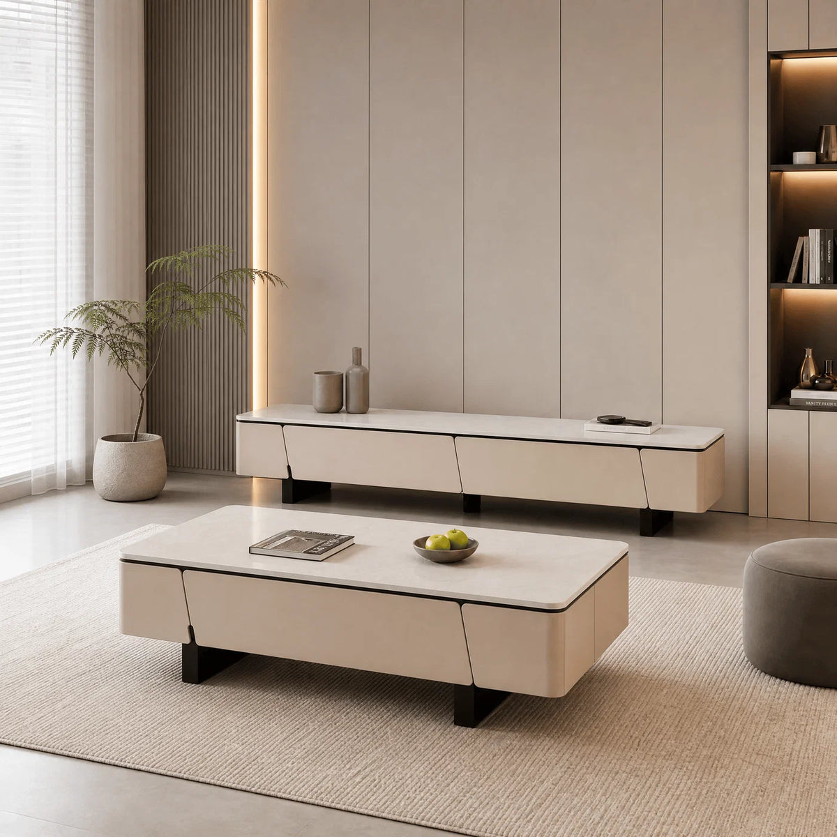 Media Consoles in a modern room