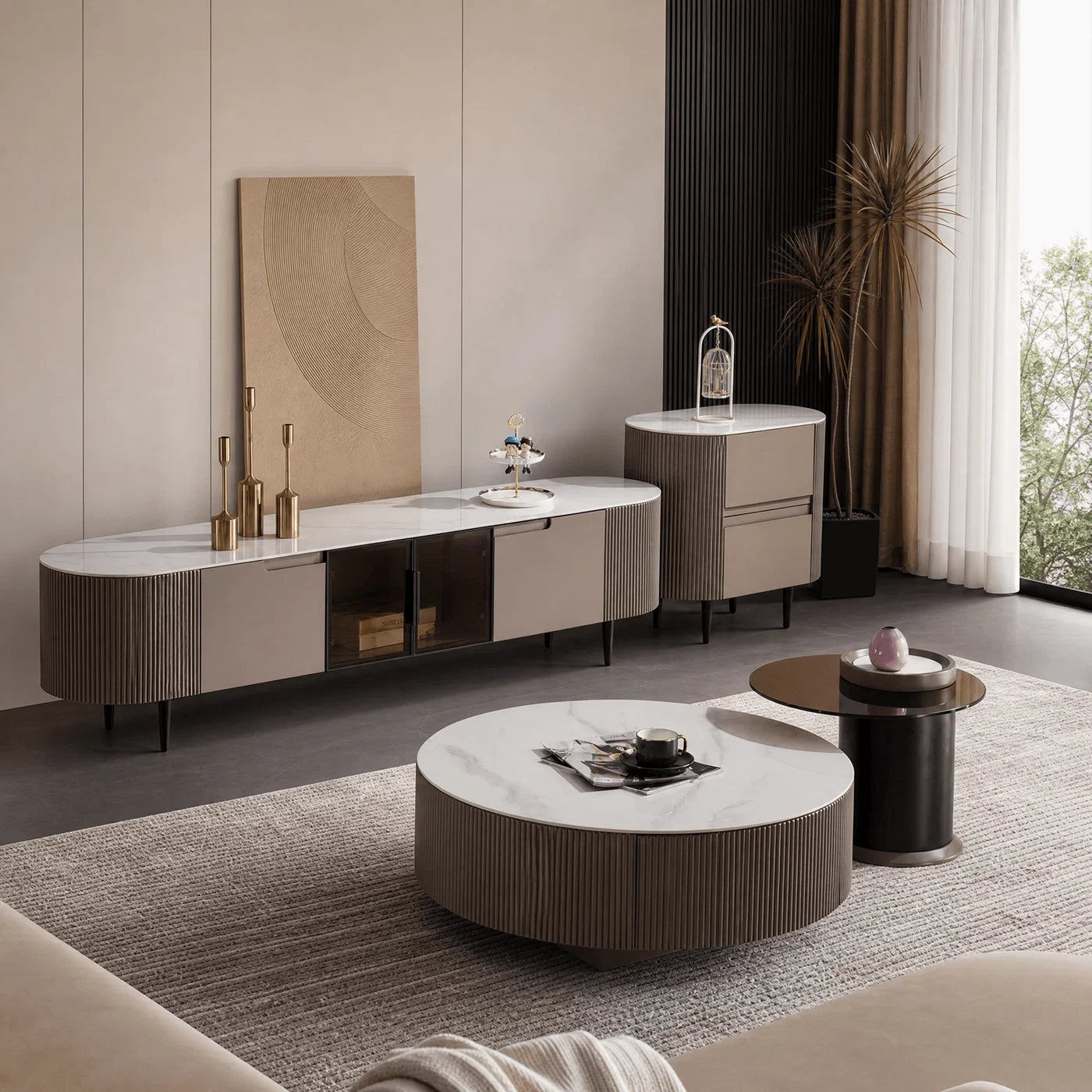 Media Consoles in a modern room