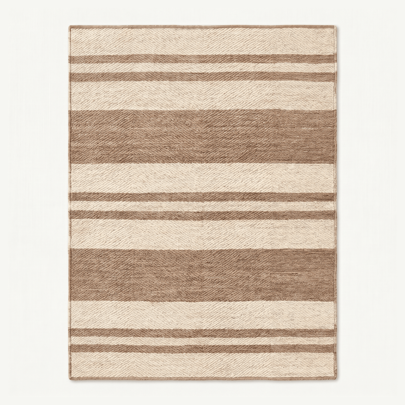 Horizontal Stripe Natural Fiber Area Rug