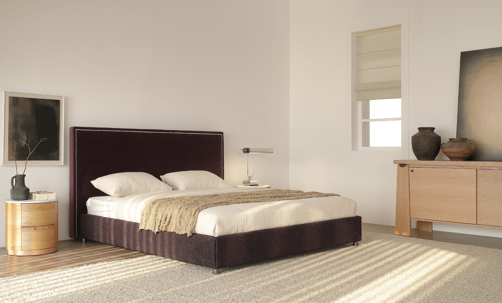 Nightstands in a modern room