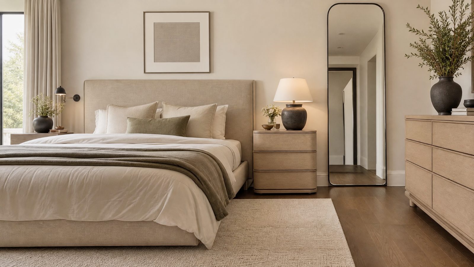 Nightstands in a modern room