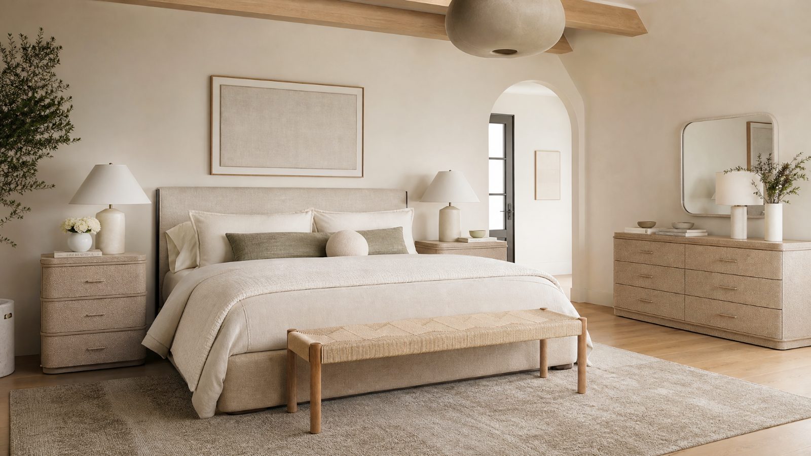 Nightstands in a modern room