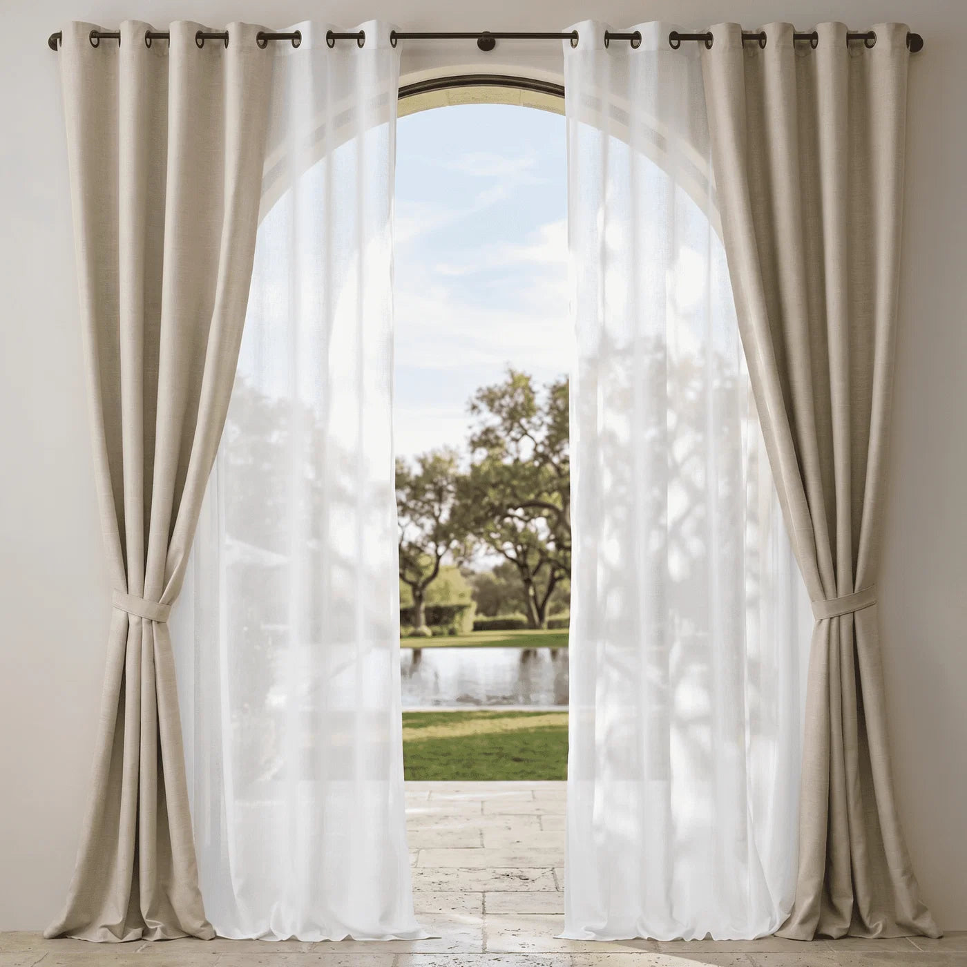 Outdoor Curtains in a modern room