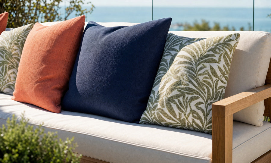 Solution-dyed outdoor cushions