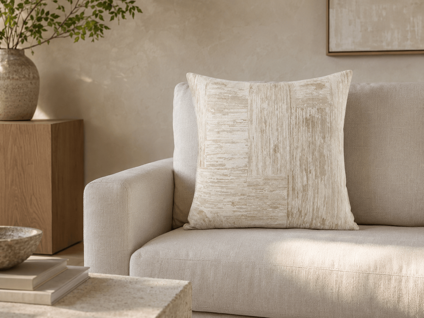Pillows in a modern room