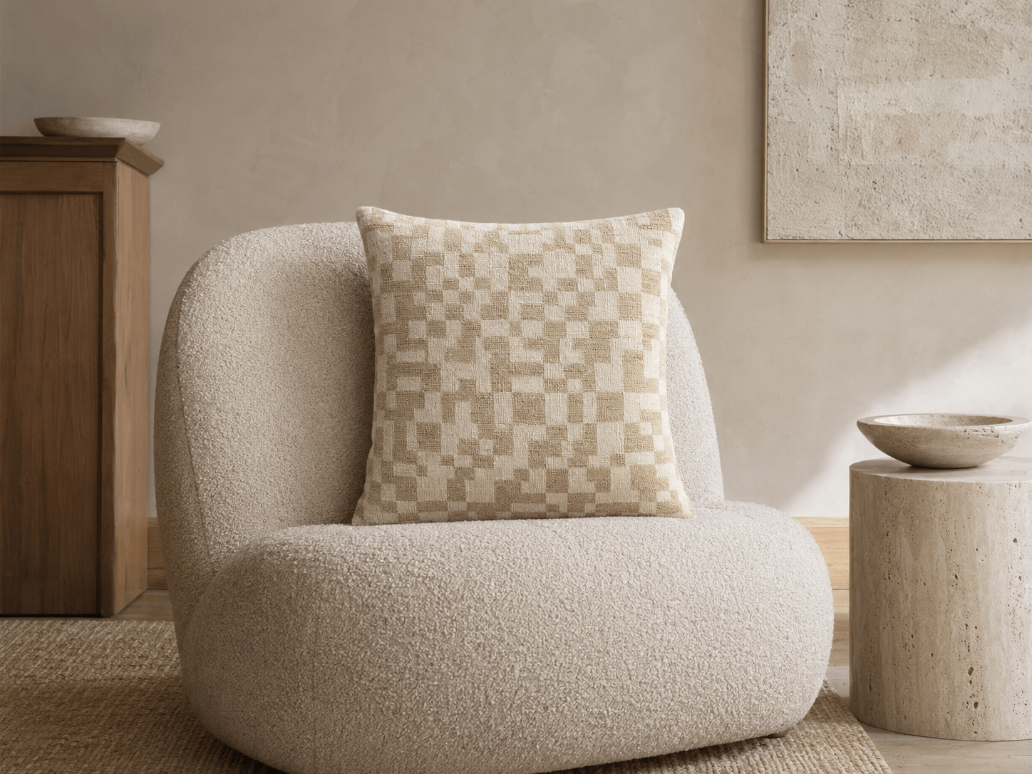 Pillows in a modern room