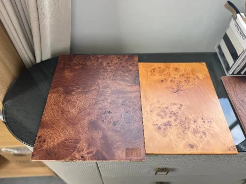 Stone table top material checked before final assembly