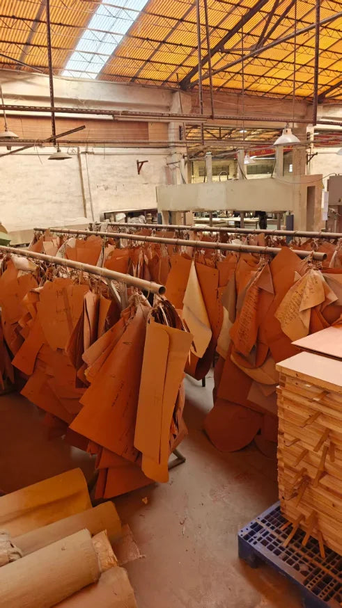 Production materials and workstations reviewed in the factory