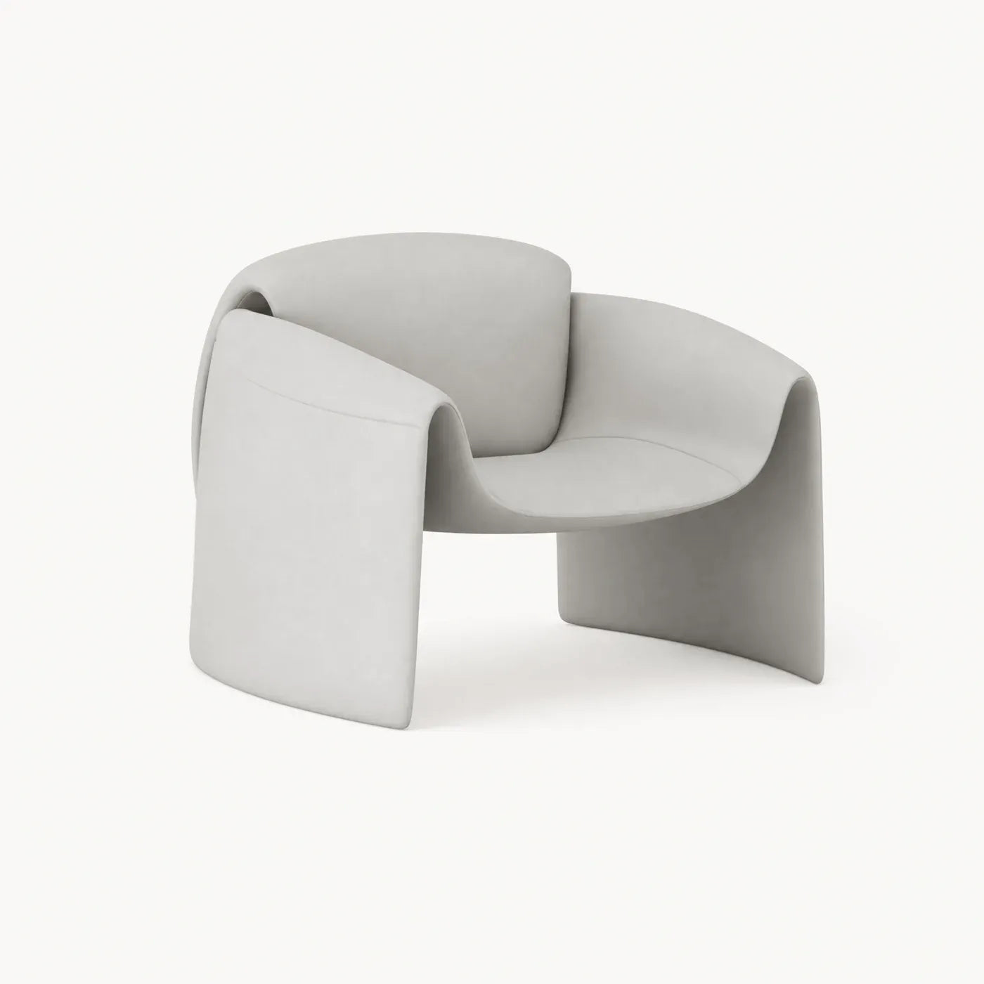 Printed Butterfly Sculptural Lounge Chair