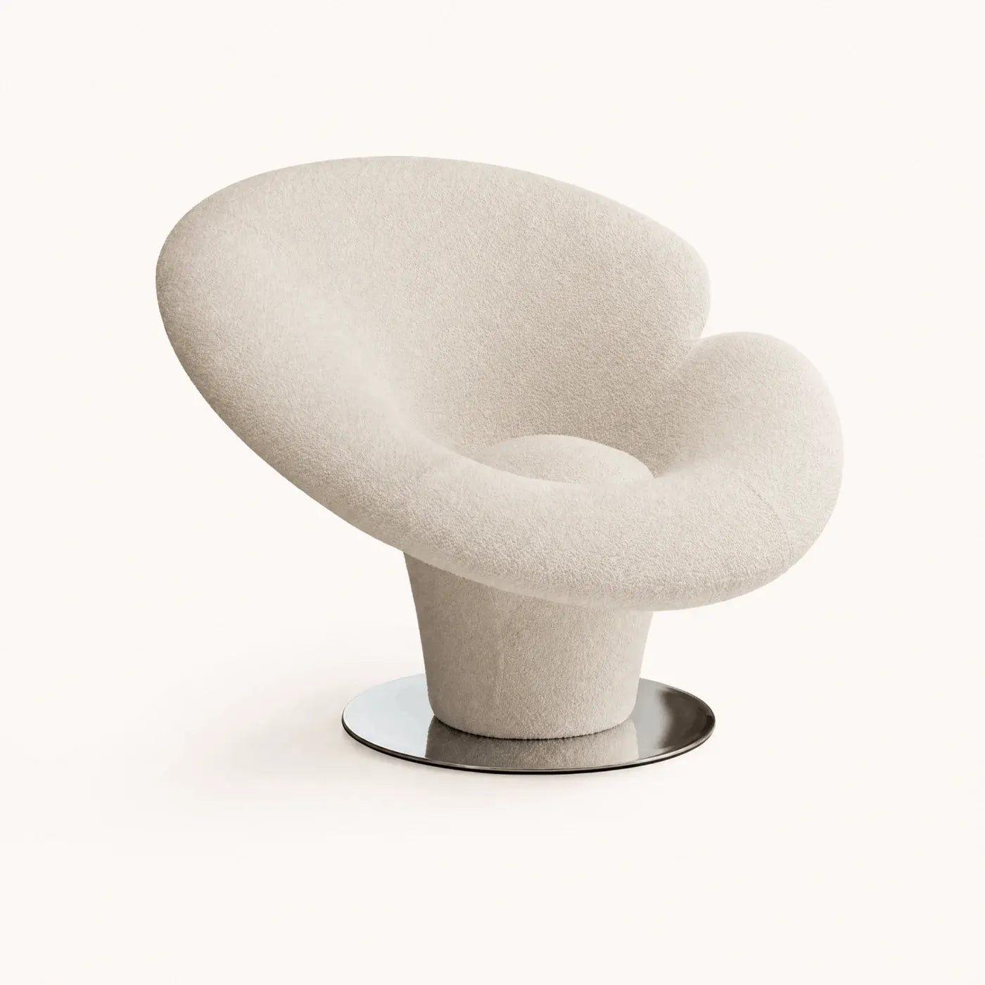 Curved Back Sculptural Lounge Chair