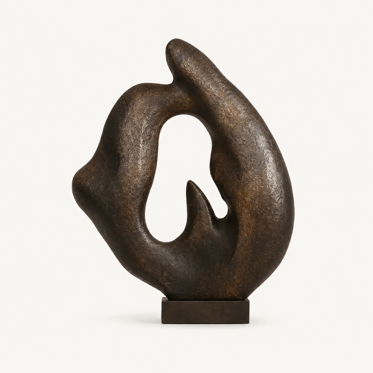 Sculptural Bronze Tabletop Object