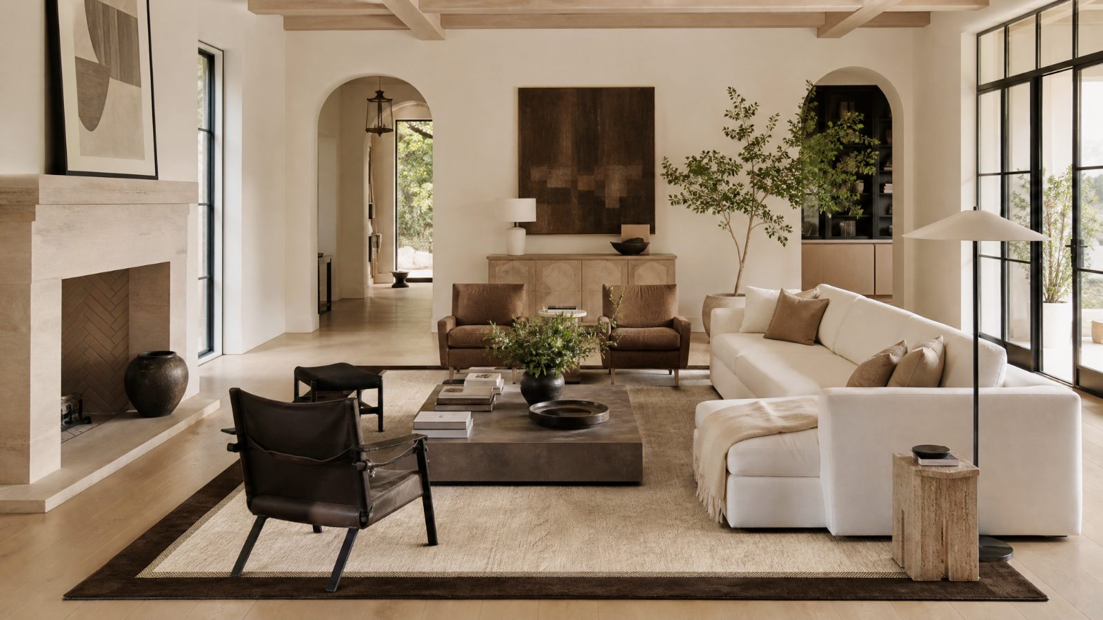 Silk & Cashmere Rugs in a modern room