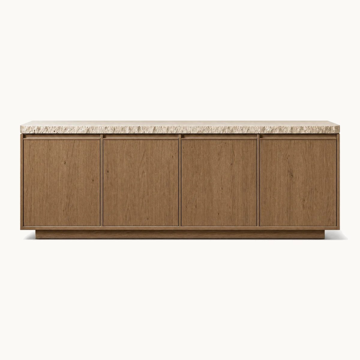 Ridgeline Smoked Oak Travertine Sideboard