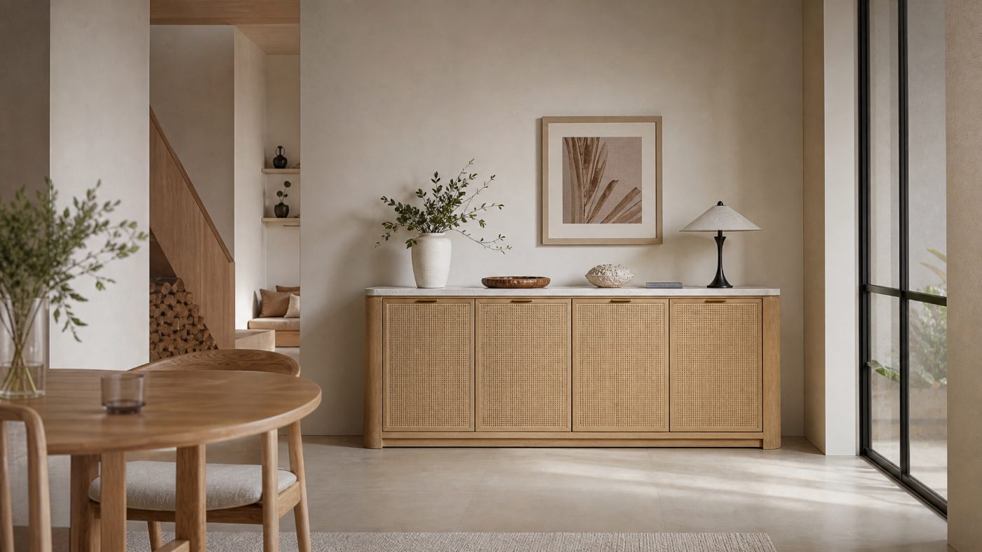 Stone Sideboards in a modern room