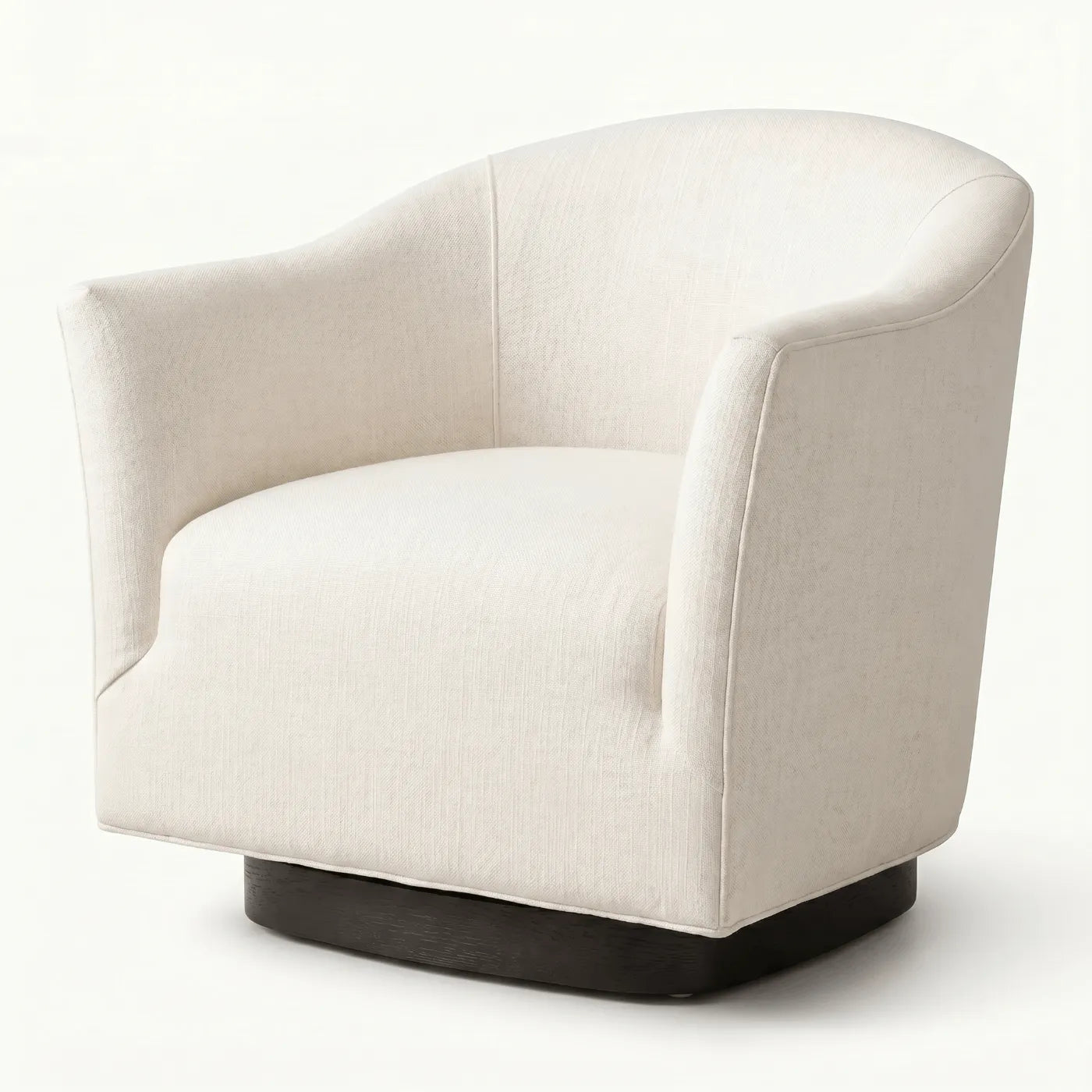 Boucle Wingback Swivel Armchair